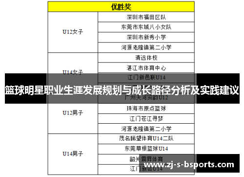篮球明星职业生涯发展规划与成长路径分析及实践建议 篮球明星职业生涯发展规划与成长路径分析及实践建议